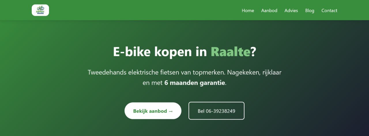 eBikes-Raalte.nl website